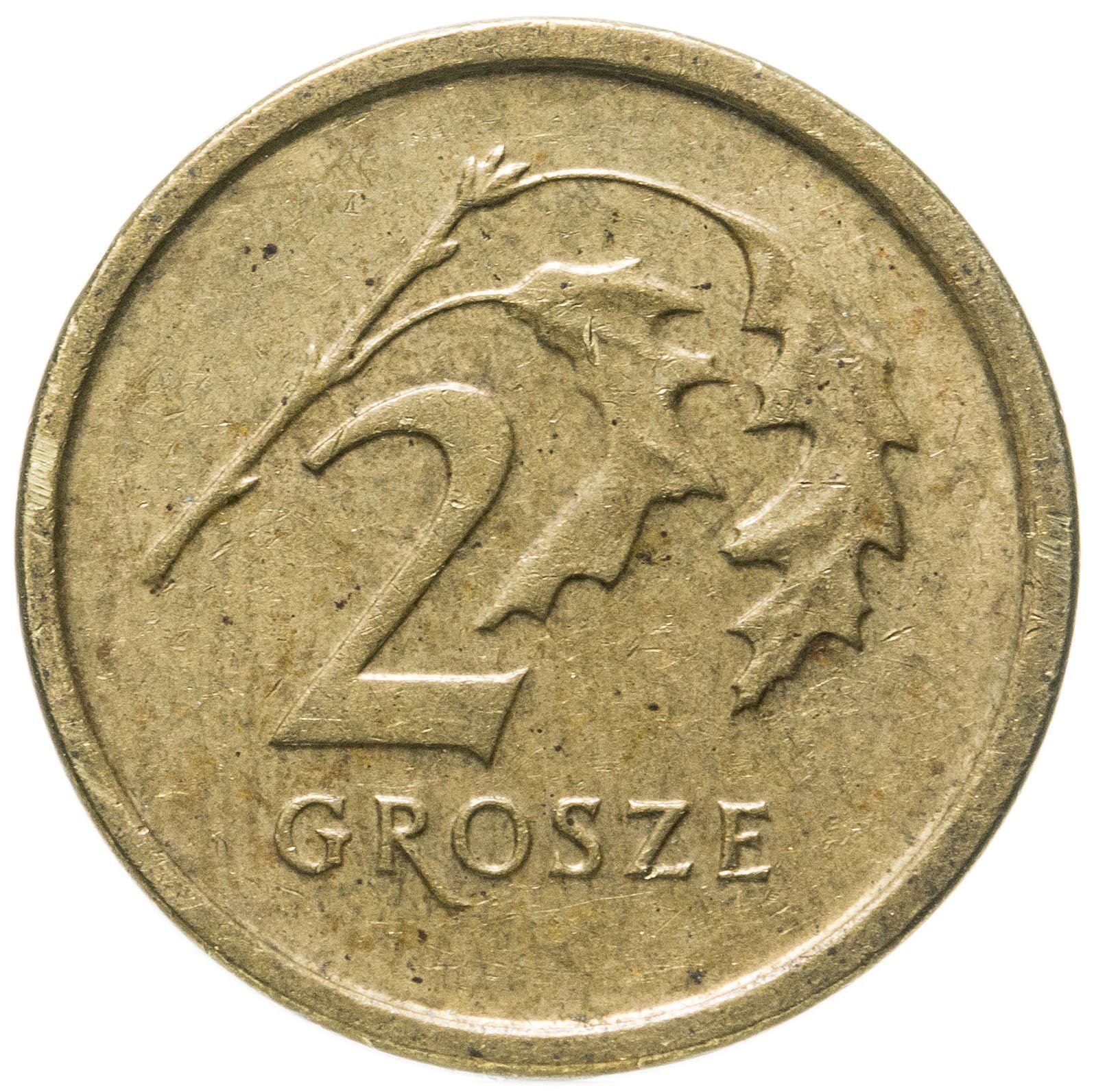 Poland | 2 Grosze | Oak Leaf | Eagle | KM924 | 2013 - 2020