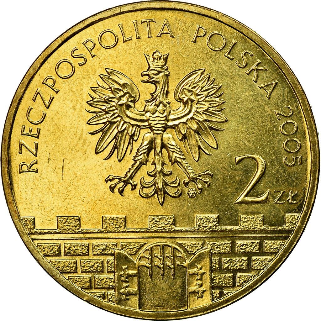 Poland | 2 Złote Coin | Kołobrzeg | Light House | Eagle | KM528 | 2005