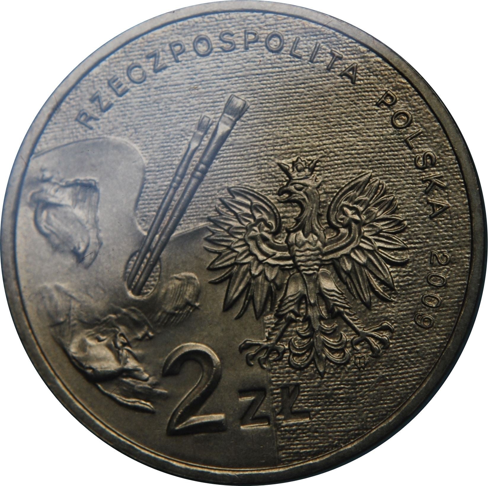 Poland | 2 Złote Coin | Władysław Strzemiński | Eagle | KM705 | 2009