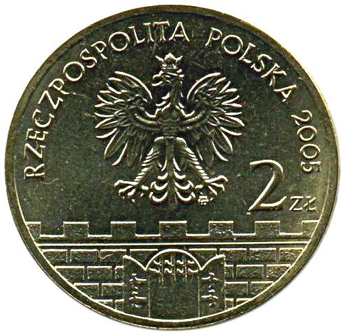 Poland | 2 Zlote Coin | Wloclawek | Castle | KM529 | 2005