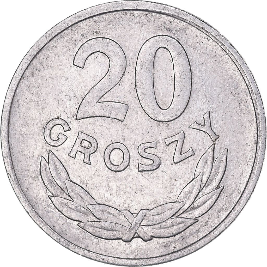 Poland | 20 Groszy Coin | Eagle | KM43a | 1949