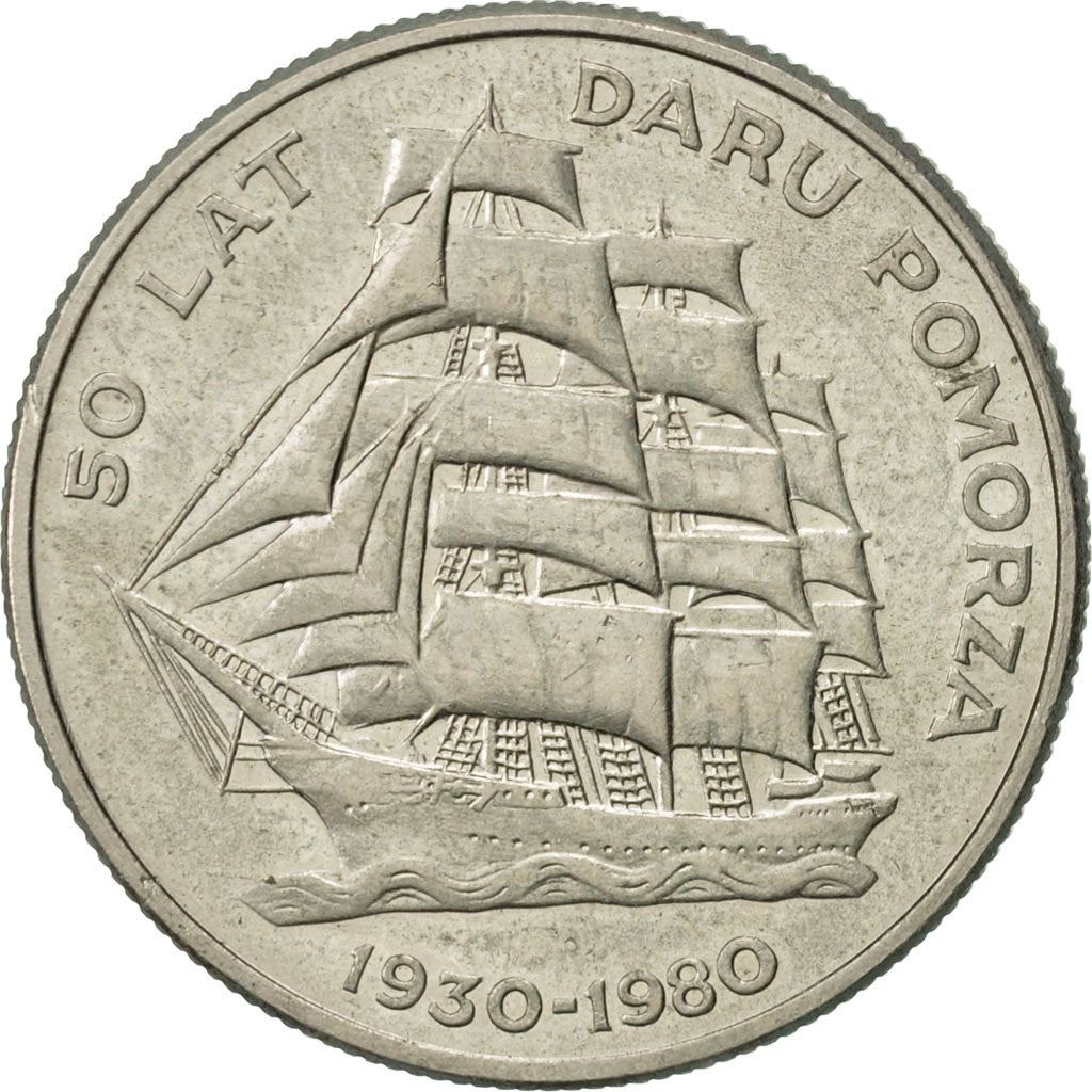 Poland | 20 Złotych Coin | Dar Pomorza Ship | Eagle | KM112 | 1980