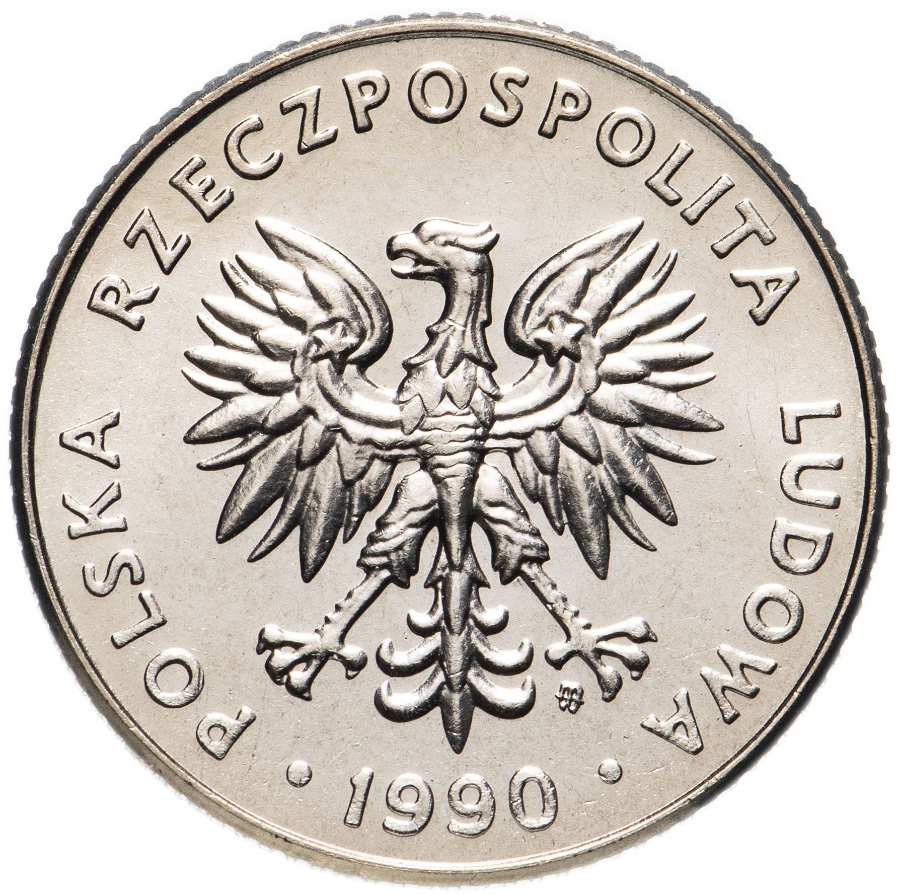 Poland | 20 Złotych | Eagle | KM153.2 | 1989 - 1990