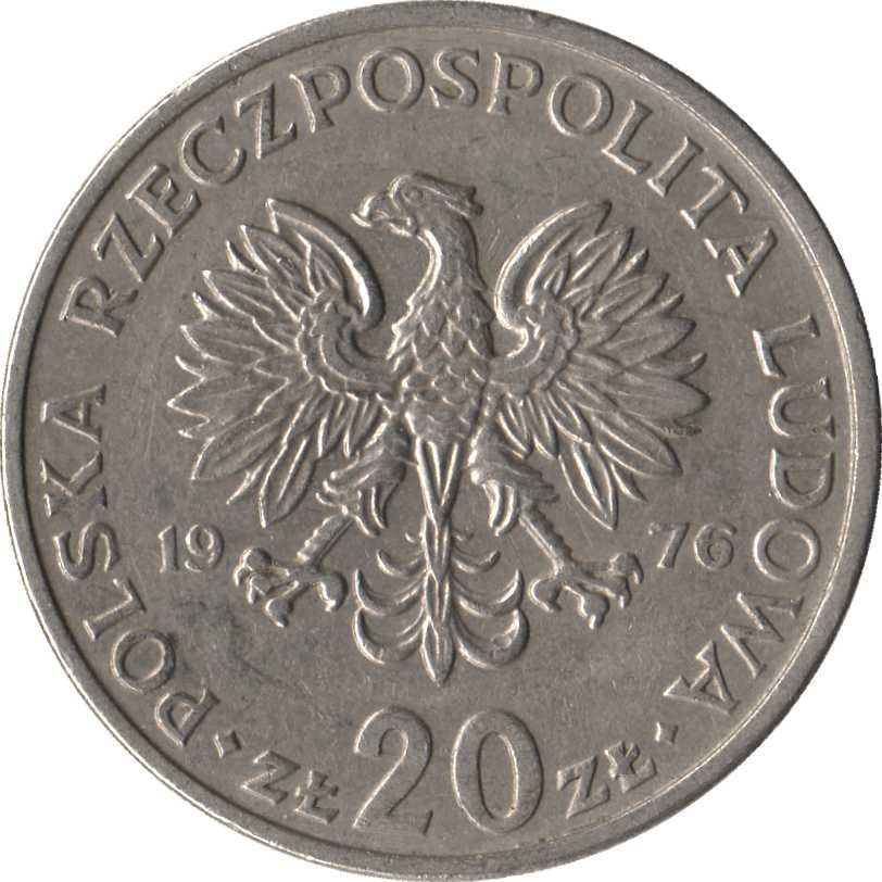 Poland | 20 Złotych | Marceli Nowotko | Eagle | KM69 | 1974 - 1983