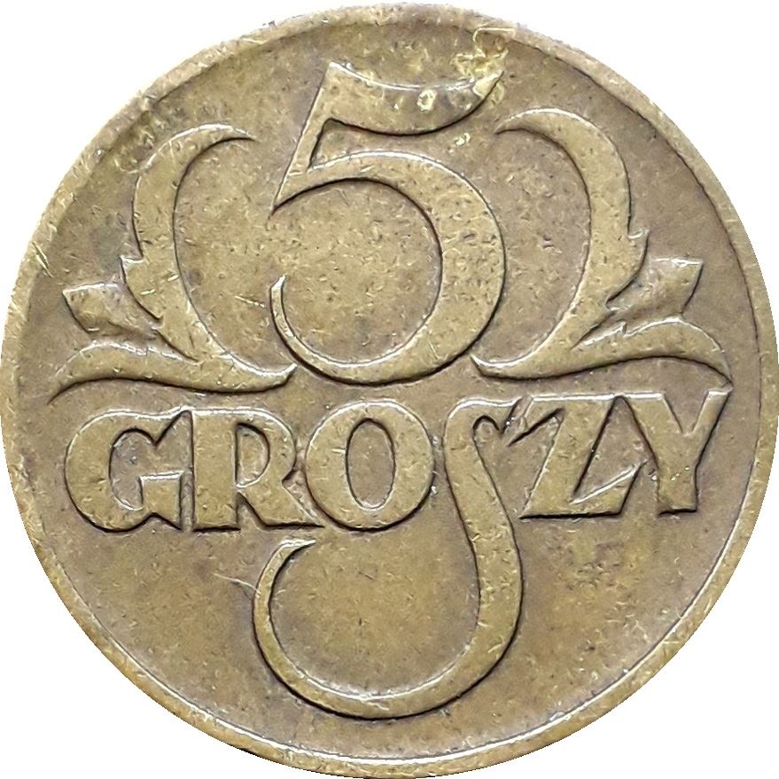 Poland | 5 Groszy Coin | Eagle | KM10 | 1923