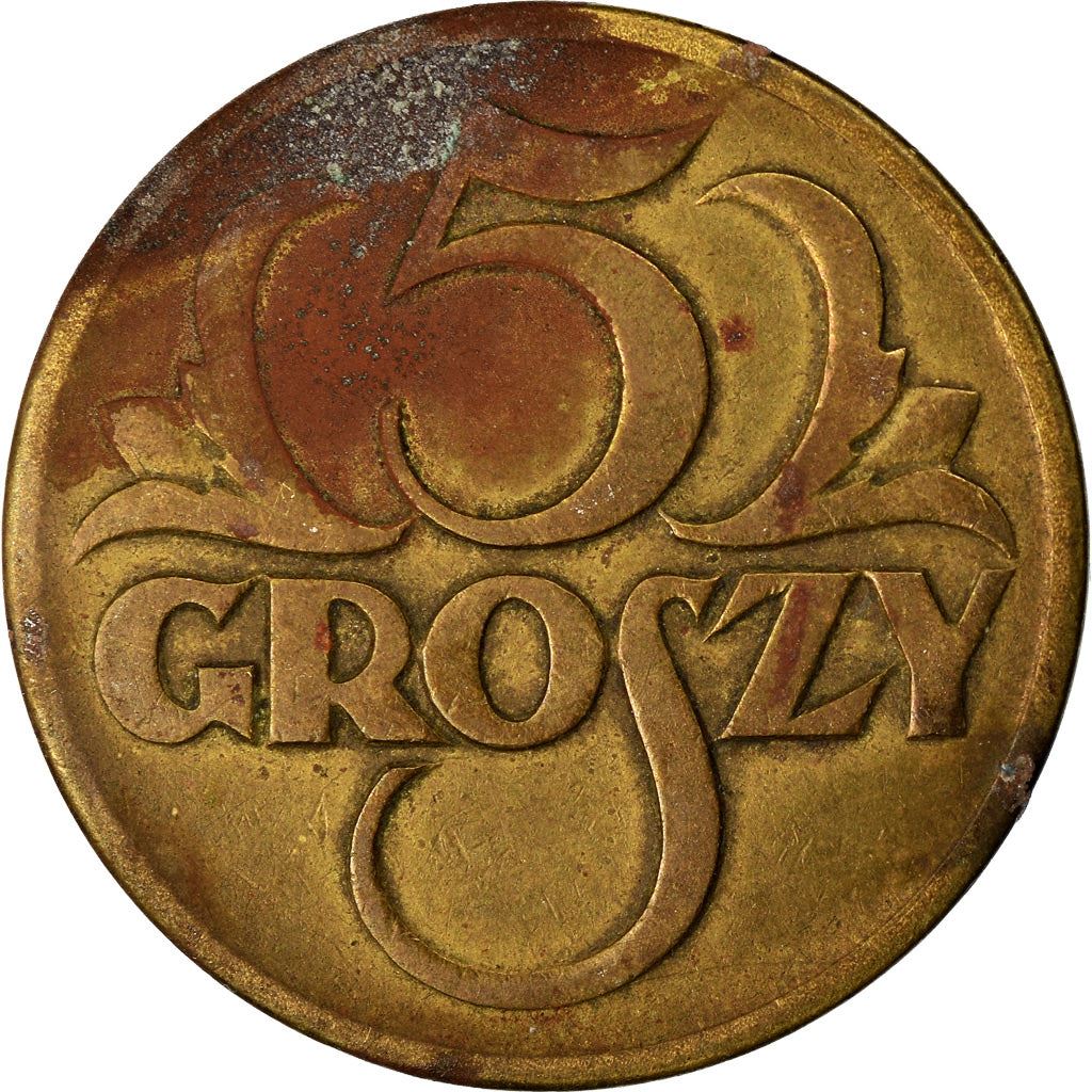 Poland | 5 Groszy Coin | Eagle | KM10 | 1923