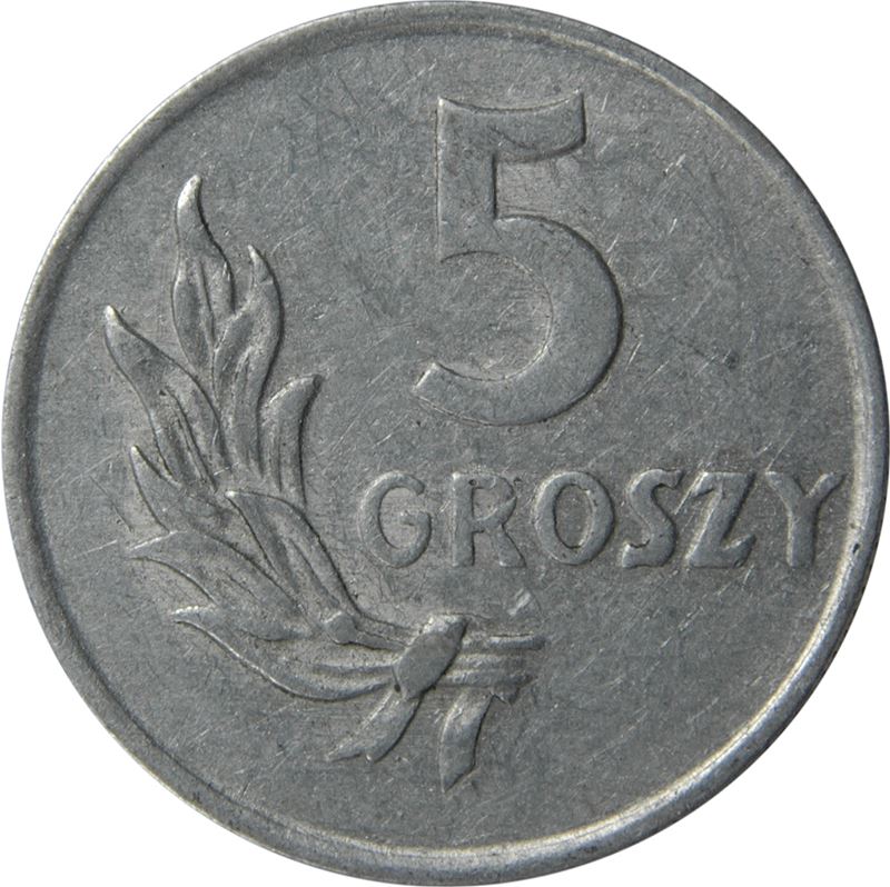 Poland | 5 Groszy Coin | Eagle | KM41a | 1949