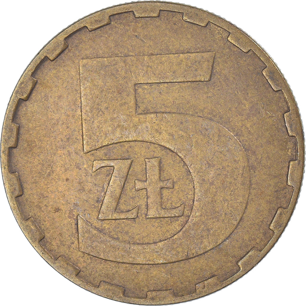 Poland | 5 Złotych Coin | Eagle | KM81.2 | 1986 - 1988