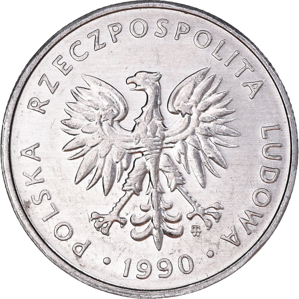 Poland | 5 Zlotych Coin | Eagle | KM81.3 | 1989 - 1990