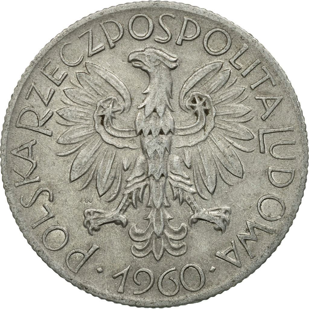 Poland | 5 Zlotych Coin | Fisherman | Eagle | KM47 | 1958 - 1974