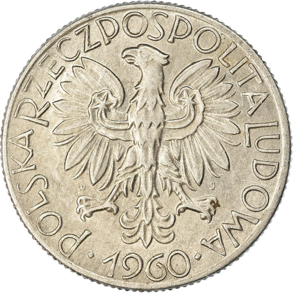 Poland | 5 Zlotych Coin | Fisherman | Eagle | KM47 | 1958 - 1974