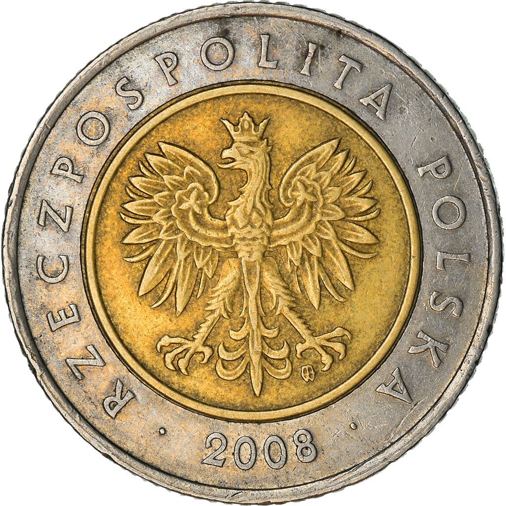 Poland | 5 Złotych Coin | Oak Leaves | Eagle | KM284 | 1994 - 2021