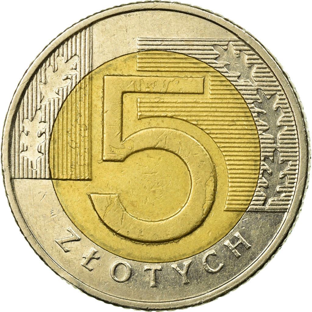 Poland | 5 Złotych Coin | Oak Leaves | Eagle | KM284 | 1994 - 2021