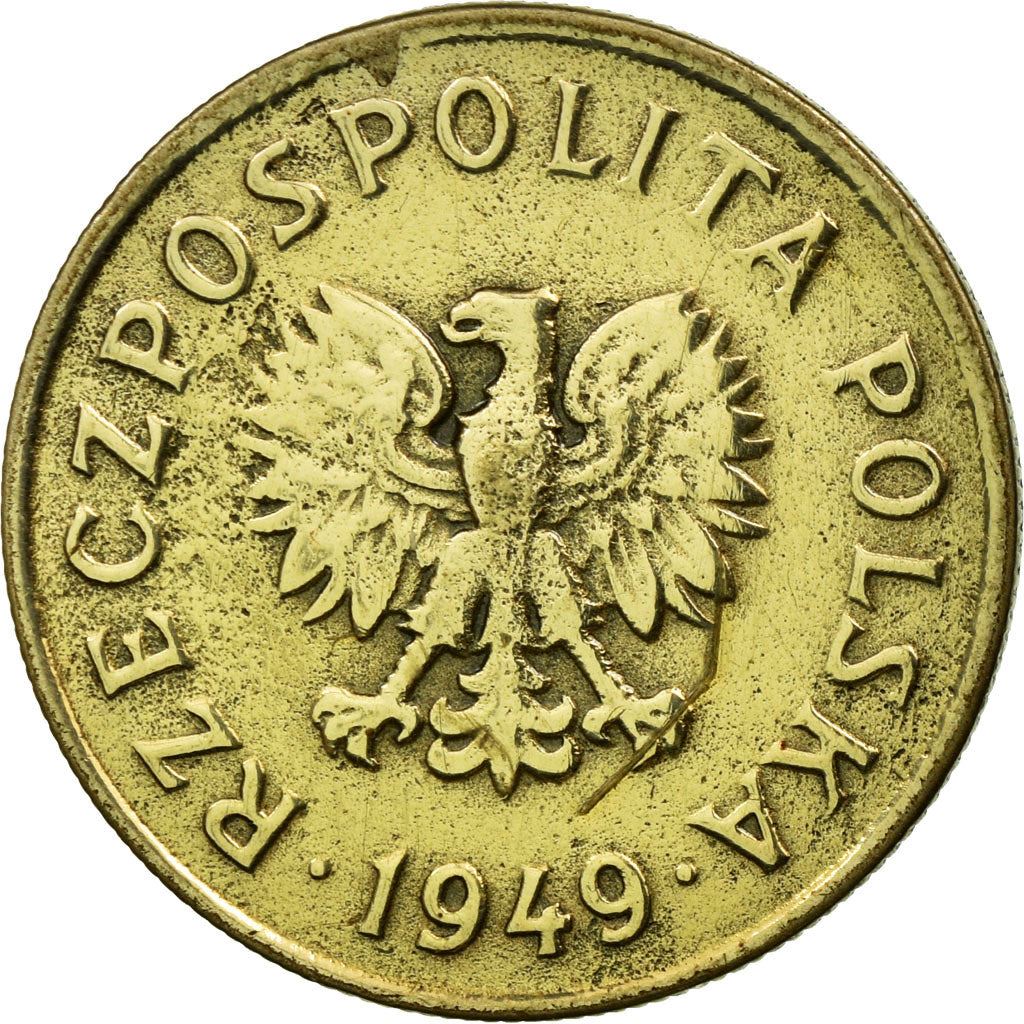 Poland | 50 Groszy Coin | Eagle | KM44 | 1949