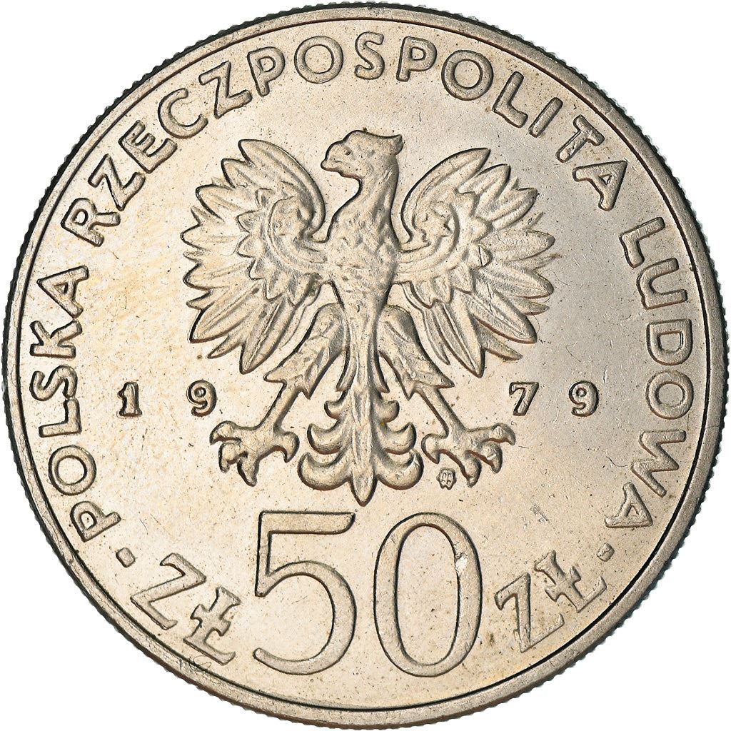 Poland | 50 Złotych Coin | Duke Mieszko I | Eagle | KM100 | 1979