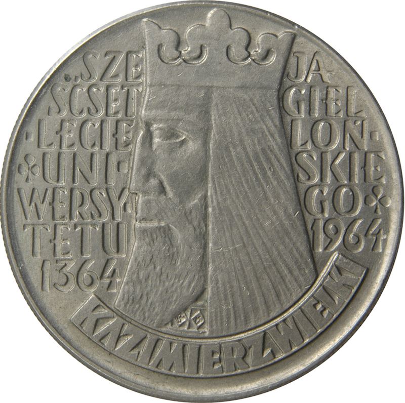 Polish | 10 Zlotych | Kazimierz Wielki | Eagle | Poland | 1964