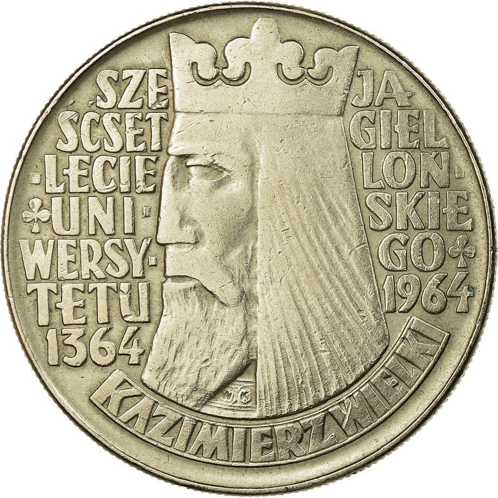 Polish | 10 Zlotych | Kazimierz Wielki | Eagle | Poland | 1964