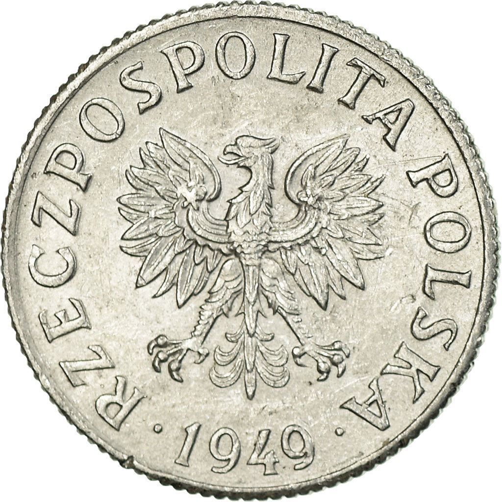 Polish 2 Grosze Coin | Eagle | Poland | 1949