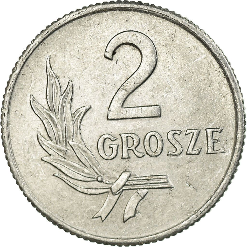 Polish 2 Grosze Coin | Eagle | Poland | 1949