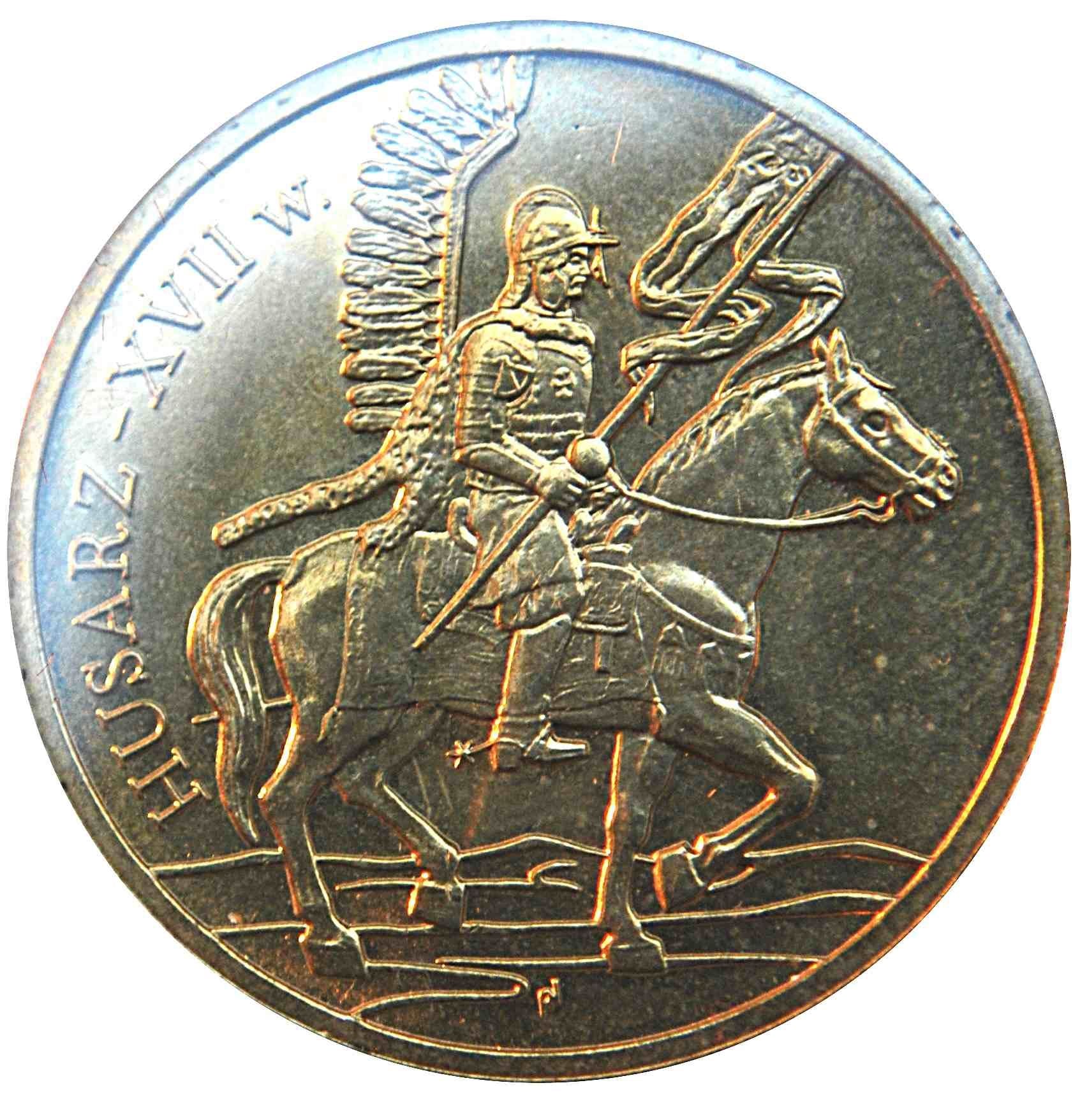 Polish 2 Zlote Coin | Husarz Knight | Horse | Eagle | Poland | 2009