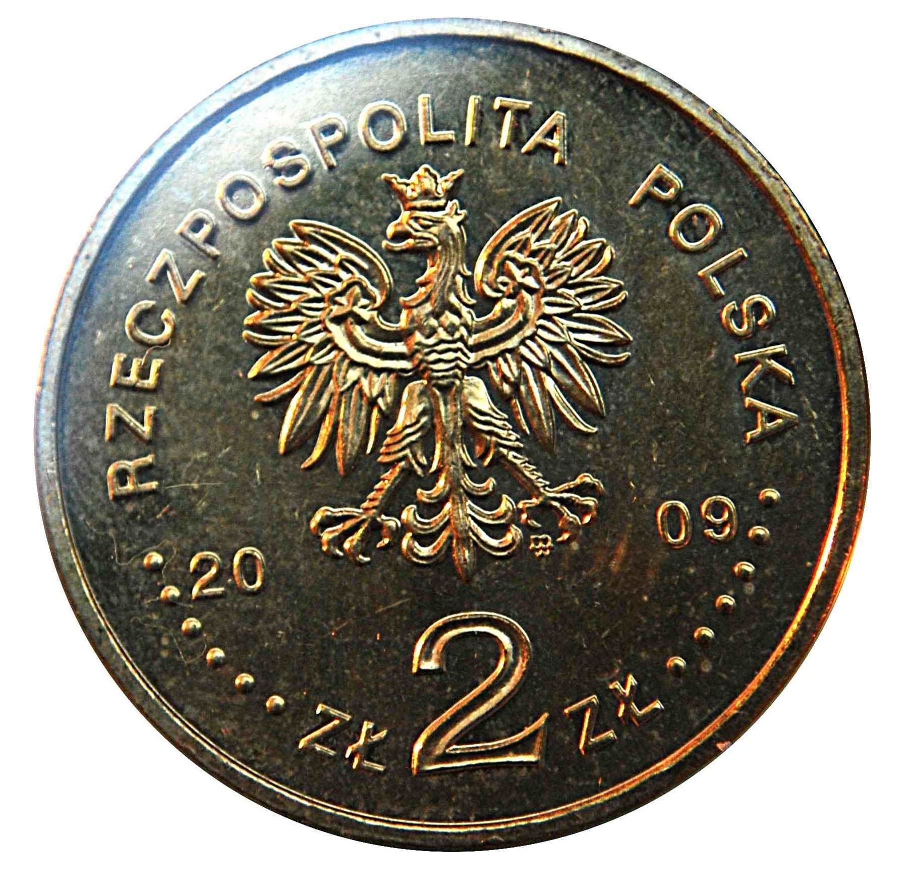 Polish 2 Zlote Coin | Husarz Knight | Horse | Eagle | Poland | 2009