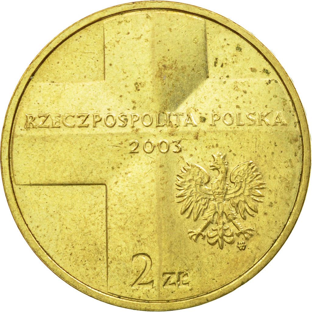 Polish 2 Zlote Coin | Jan Pawel II | Cross | Eagle | Poland | 2003