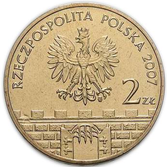 Polish 2 Zlote Coin | Swidnica | Church | Eagle | Poland | 2007