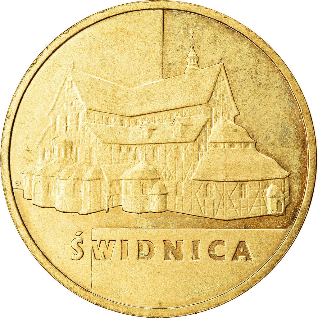 Polish 2 Zlote Coin | Swidnica | Church | Eagle | Poland | 2007