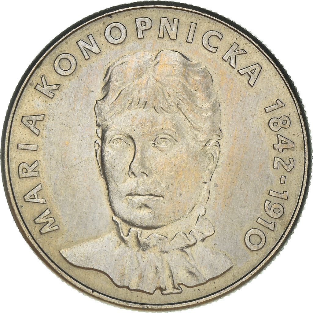 Polish 20 Zlotych Coin | Maria Konopnicka | Eagle | Poland | 1978