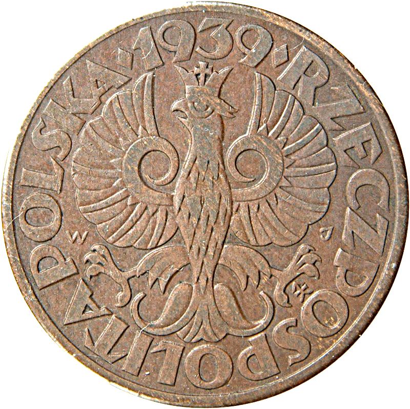 Polish 5 Groszy Coin Eagle | Poland | 1923 - 1939