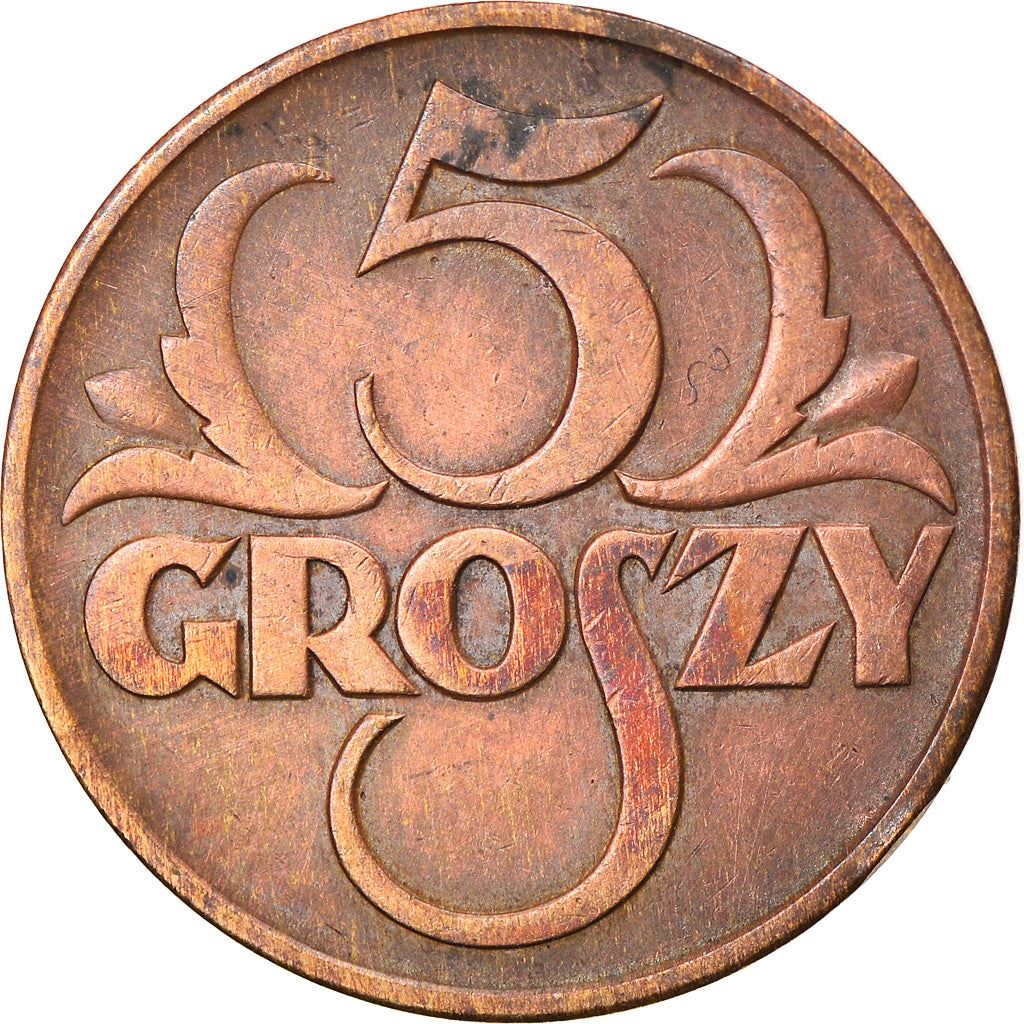 Polish 5 Groszy Coin Eagle | Poland | 1923 - 1939