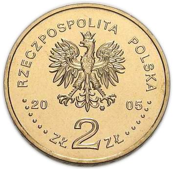 Polish Coin 2 Zlote Coin | Mikolaj Rej | Eagle | Poland | 2005