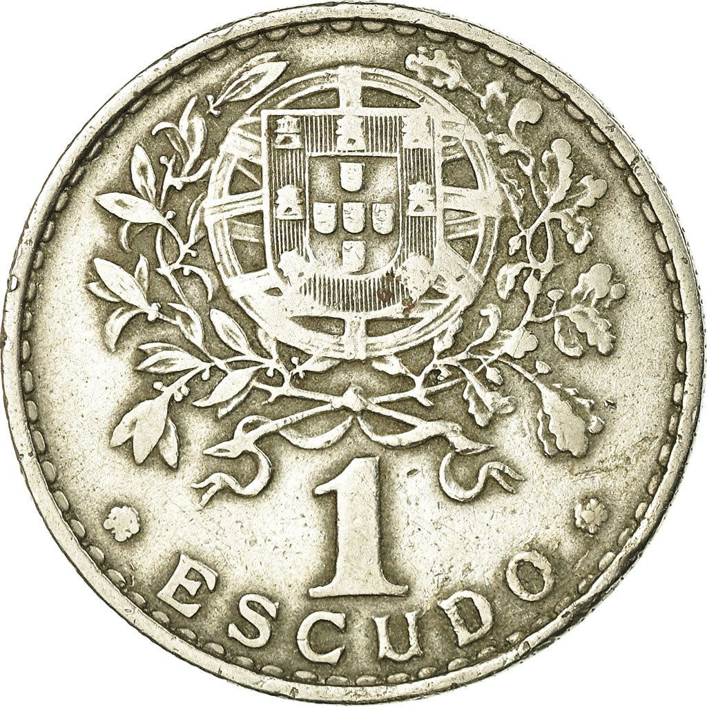 Portugal 1 Escudo Coin | Republica Head | KM578 | 1927 - 1968