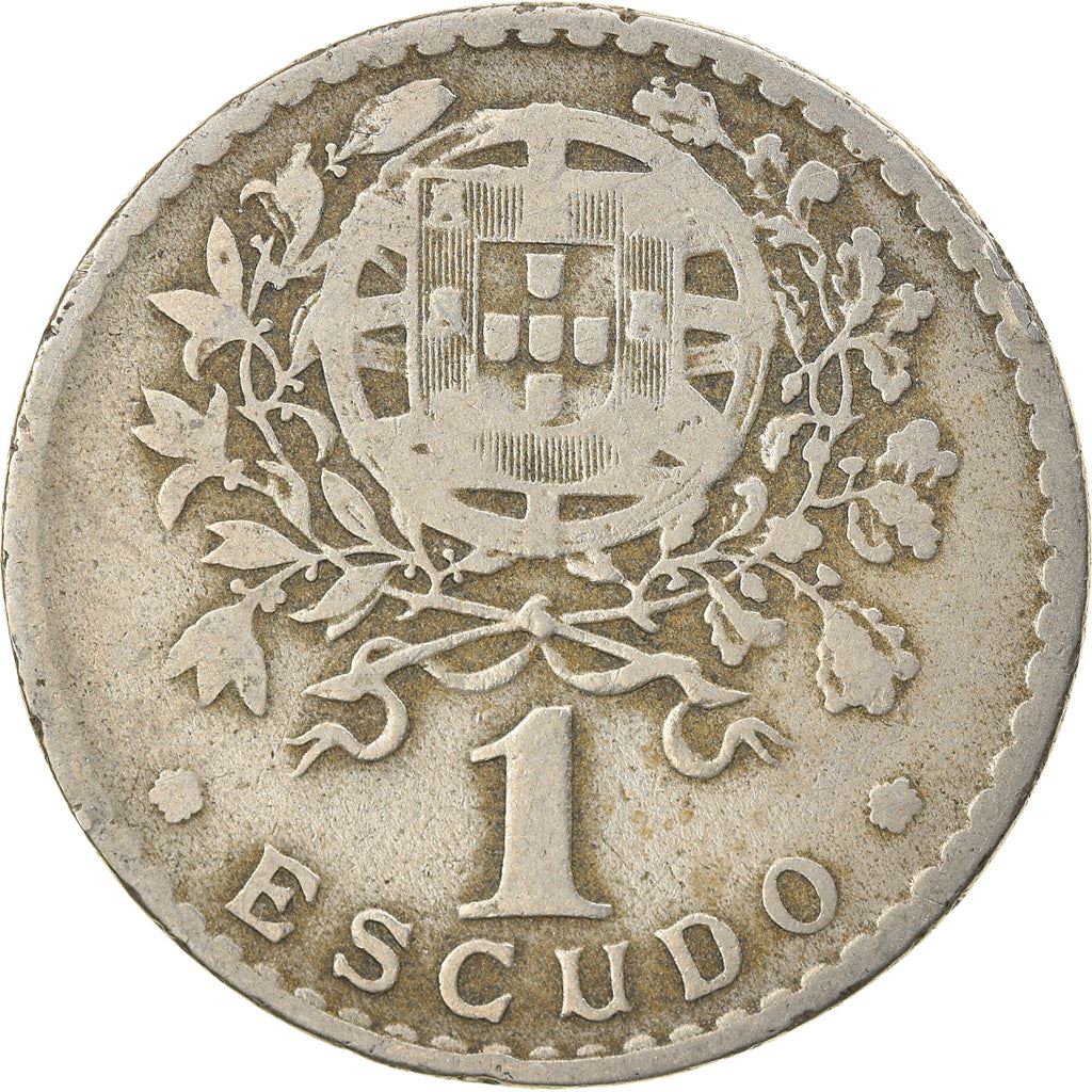 Portugal 1 Escudo Coin | Republica Head | KM578 | 1927 - 1968