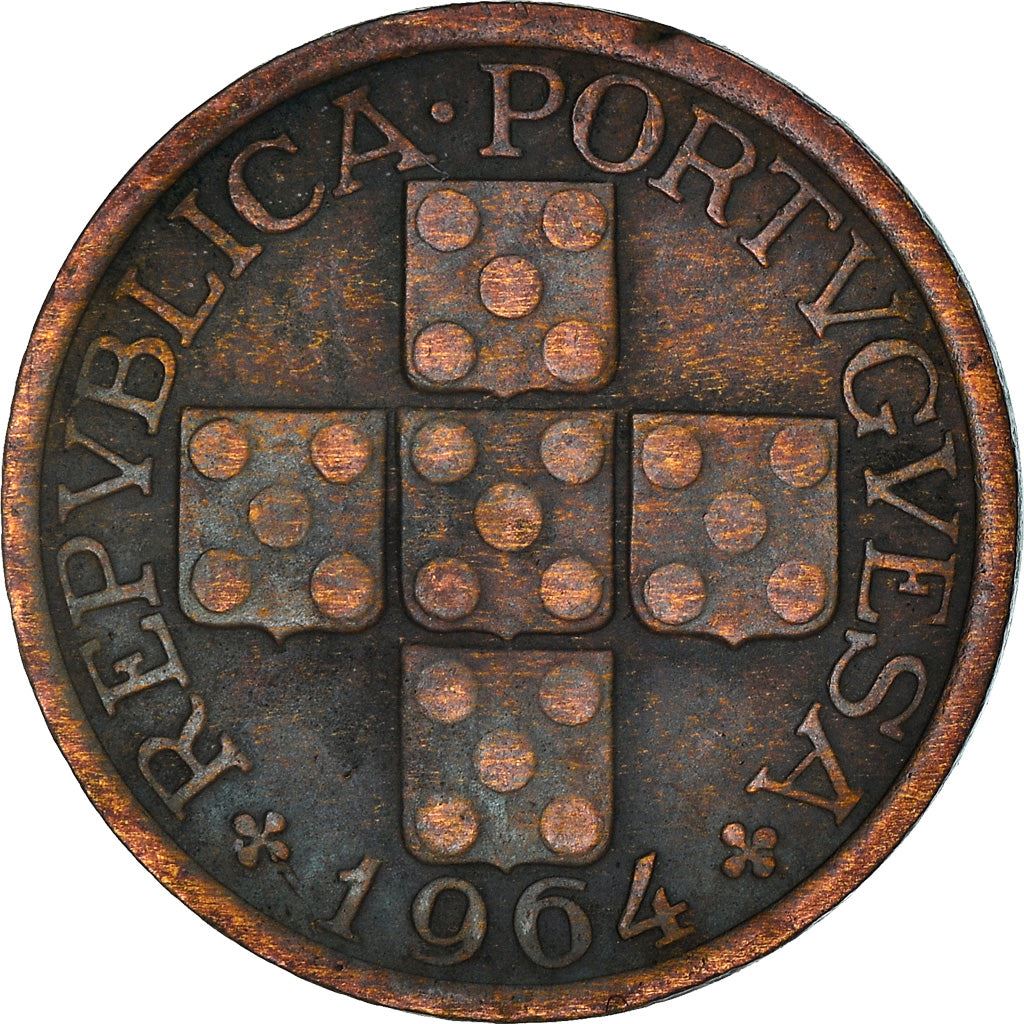 Portugal 10 Centavos Coin | Cross | Olive Branch | KM583 | 1942 - 1969