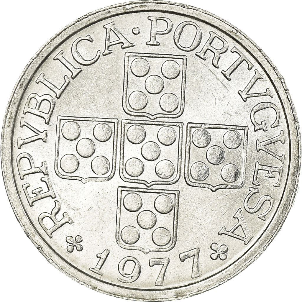 Portugal 10 Centavos Coin | Olive Branch | Cross | KM594 | 1969 - 1979