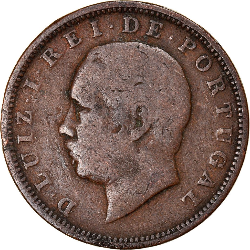 Portugal | 20 Reis Coin | King Luiz I | KM527 | 1882 - 1886