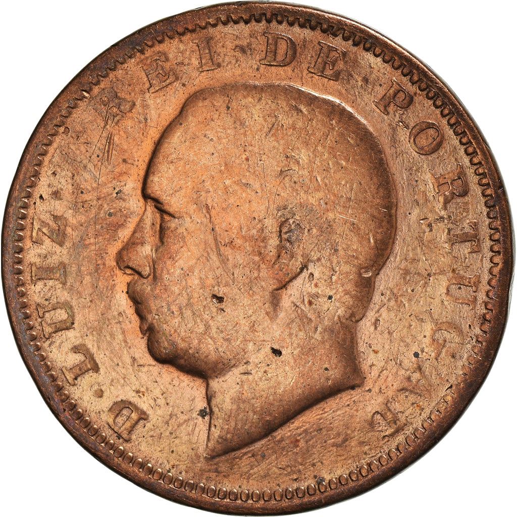 Portugal | 20 Reis Coin | King Luiz I | KM527 | 1882 - 1886