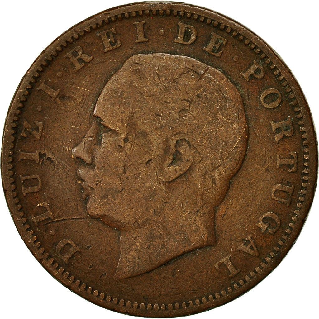 Portugal | 20 Reis Coin | King Luiz I | KM527 | 1882 - 1886