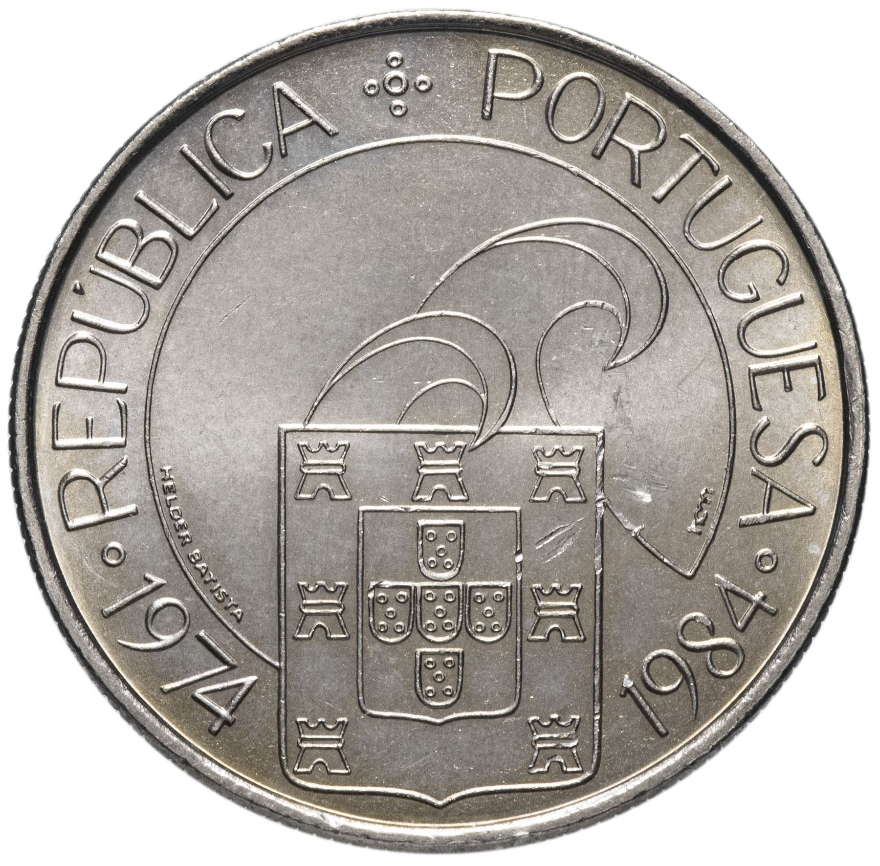 Portugal 25 Escudos Coin | Carnation Revolution | KM623 | 1984