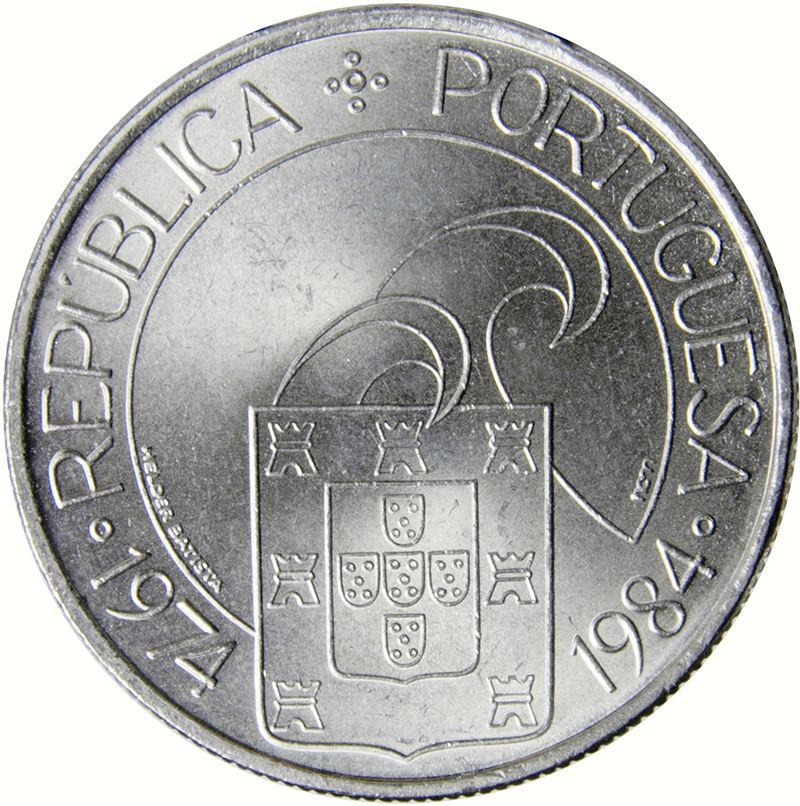 Portugal 25 Escudos Coin | Carnation Revolution | KM623 | 1984