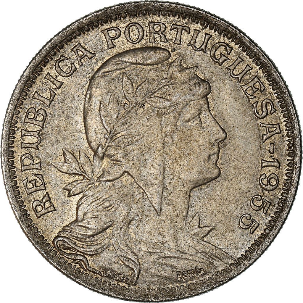 Portugal 50 Centavos Coin | Republic Allegory | KM577 | 1927 - 1968