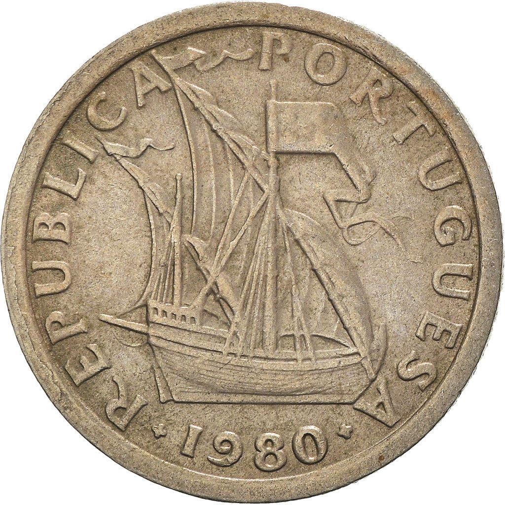 Portugal Coin Portuguese 2.50 Escudos | Sailing Ship | KM590 | 1963 - 1985