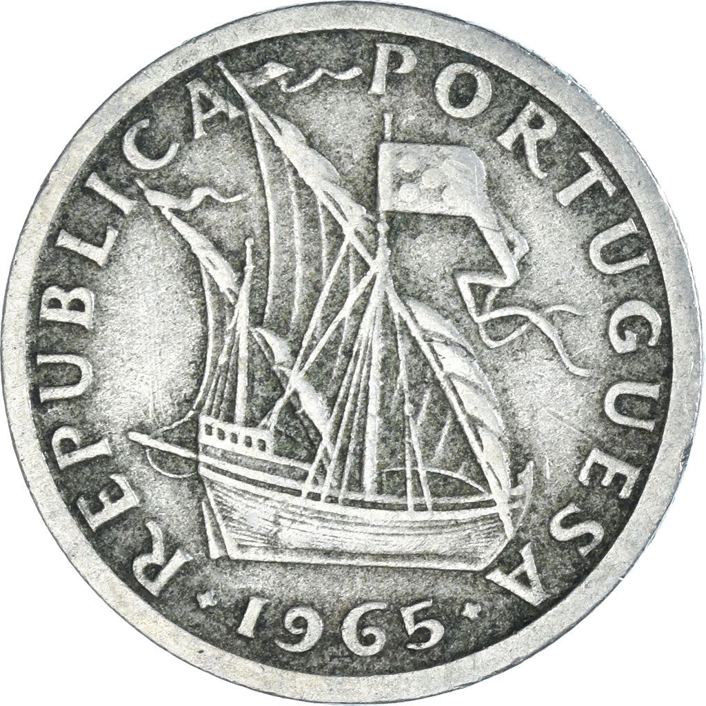 Portugal Coin Portuguese 2.50 Escudos | Sailing Ship | KM590 | 1963 - 1985