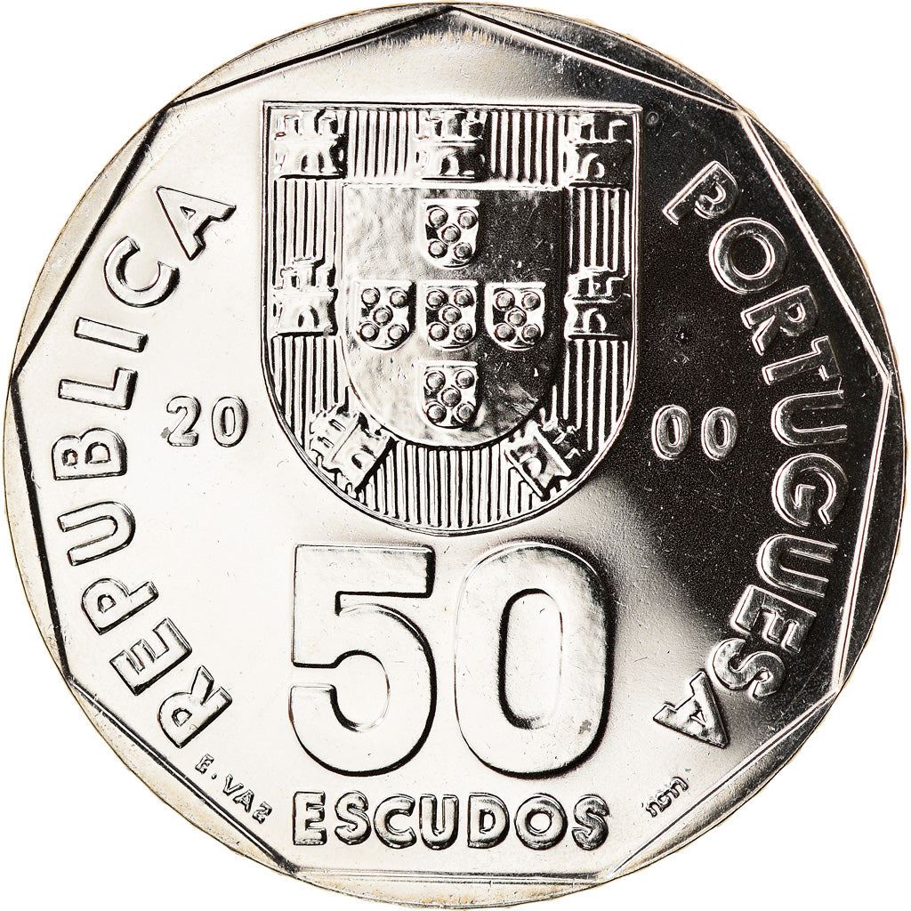 Portugal Coin Portuguese 50 Escudos | Ship | Fish | KM636 | 1986 - 2001