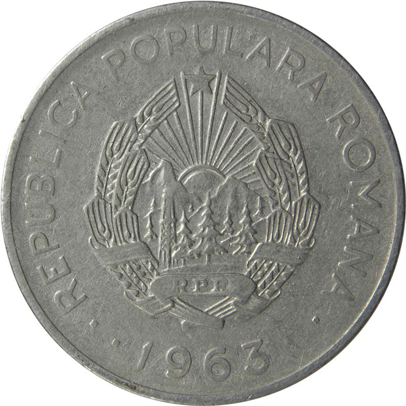 Romania Coin | 3 Lei | Oil Refinery | KM91 | 1963