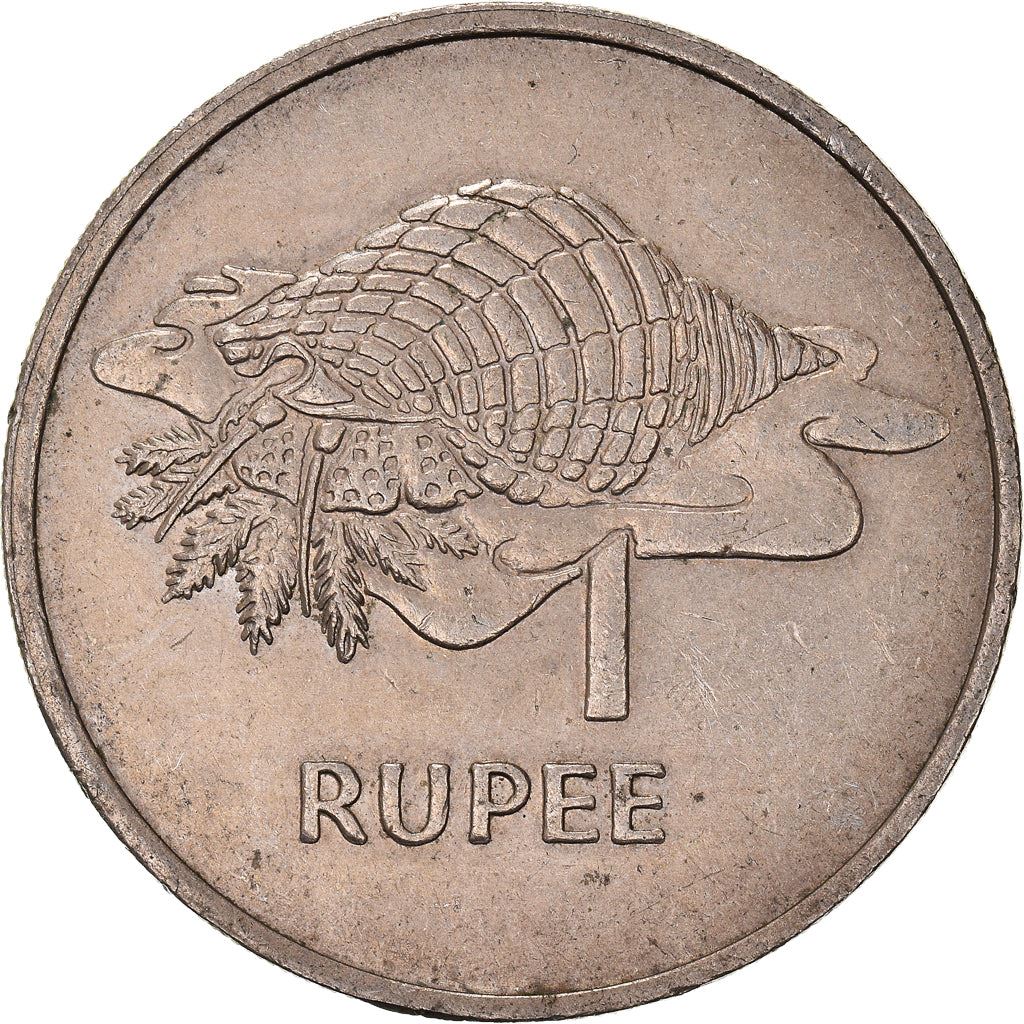 Seychelles | 1 Rupee Coin | Conch shell | Km:35 | 1977