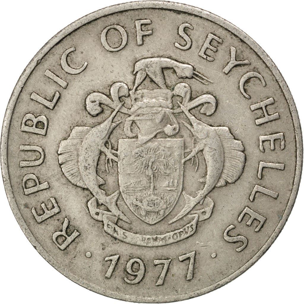 Seychelles | 1 Rupee Coin | Conch shell | Km:35 | 1977