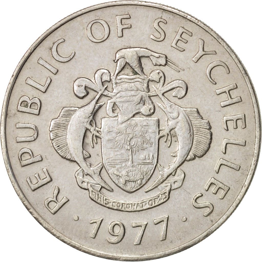 Seychelles | 1 Rupee Coin | Conch shell | Km:35 | 1977