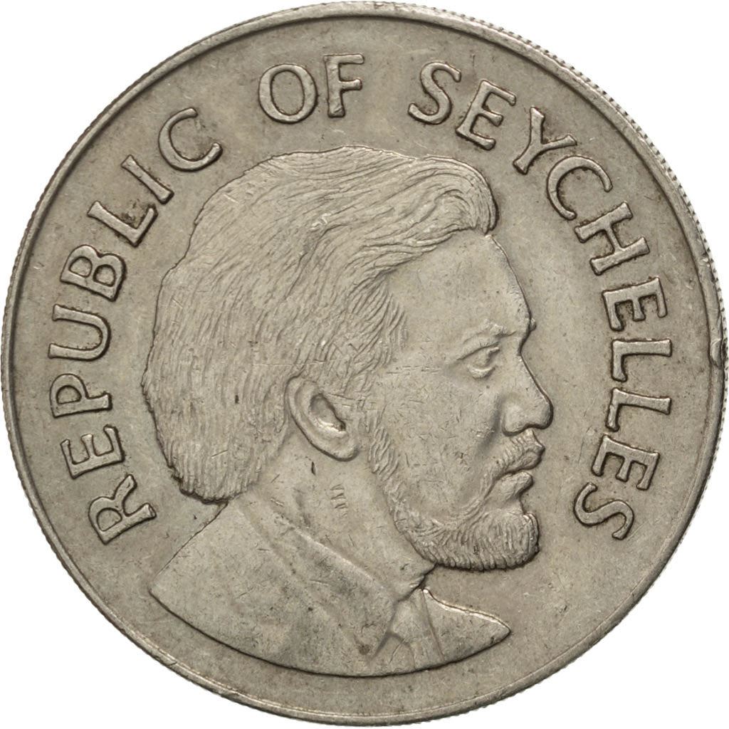 Seychelles | 1 Rupee Coin | James Mancham | Km:26 | 1976 - 1977